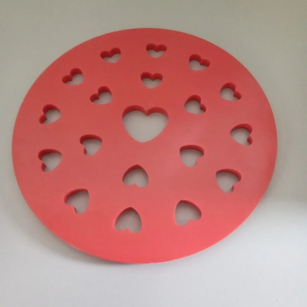 Red Heart Pie Crust Cutter Decorative Pastry Dough Stencil Valentine Baking Tool